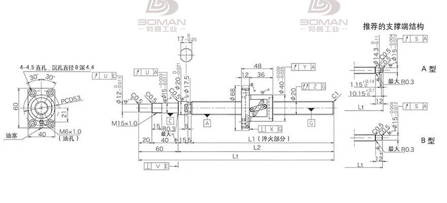 KURODA GP2005DS-BALR-0605B-C3F 日本KURODA黑田精工