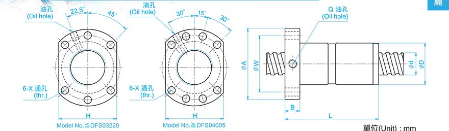 TBI DFS03206-4.8 PMI TBI研磨级滚珠丝杆
